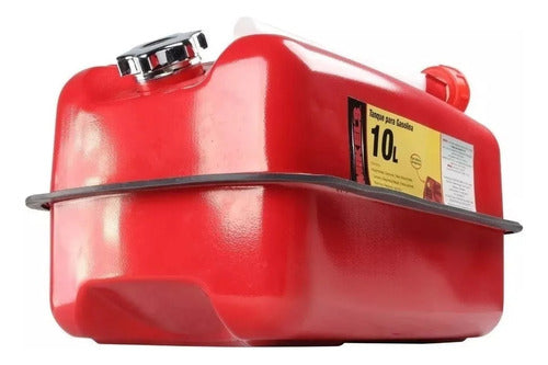Tanque Para Gasolina 10 Litros Acero C/manguera Tg-10 Mikels