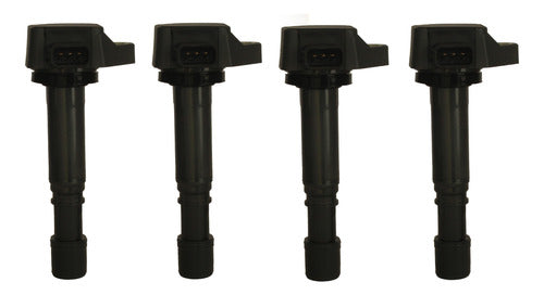 4 Bobinas Encendido Honda Civic 4 Cil 1.7l  2001 2002 2003