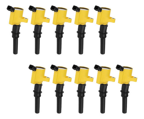 10 Bobinas Encendido E-350 Club Wagon 10cil 6.8l 2003 2004